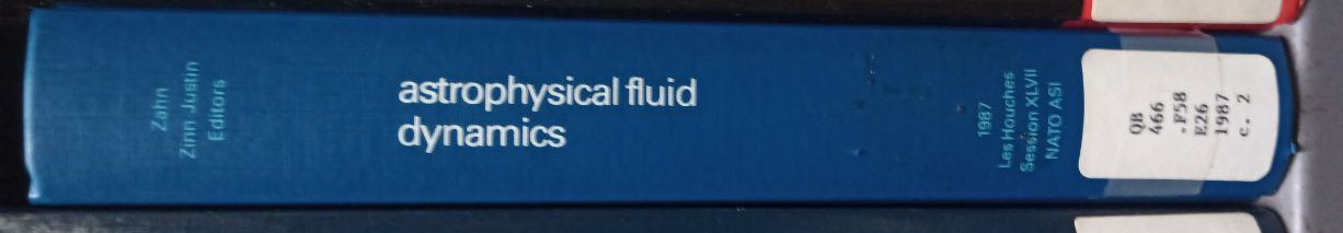 Gough, D. O.: Linear adiabatic stellar pulsation.  47. session de l’Ecole d’Eté de Physique Théorique: Astrophysical fluid dynamics - Les Houches 1987, p. 399 - 560